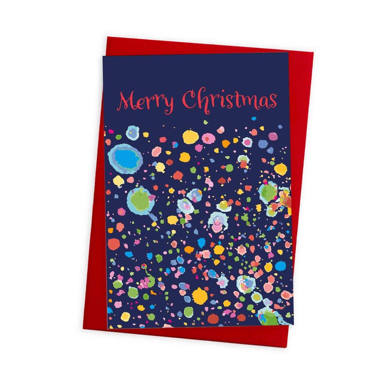 Merry Christmas abstract art card