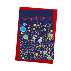 Merry Christmas abstract art card