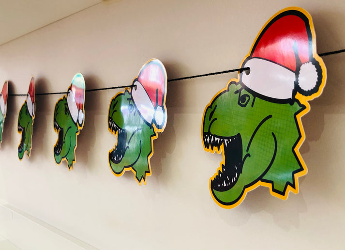 Terrific T-Rex Christmas Garland