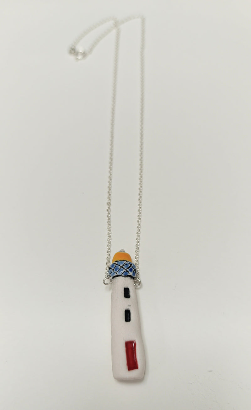 Ceramic lighthouse necklace - 2 designs available