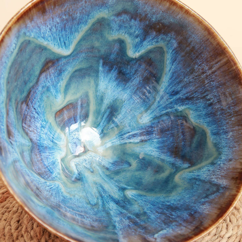 Dark sea ceramic bowl