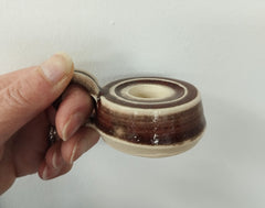 Hand thrown ceramic candle holders