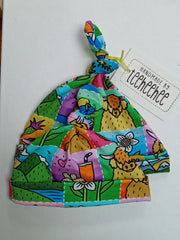 Baby knotted hat - Scottish squares print