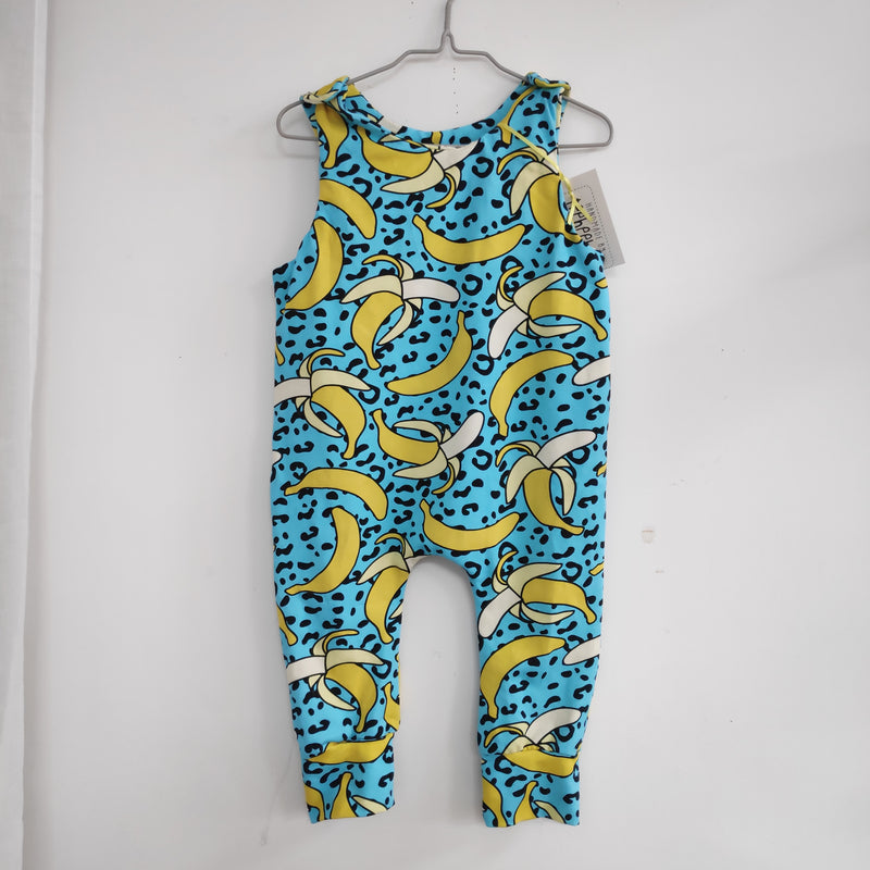 Romper suit - bananas & leopard print (2-3 years)