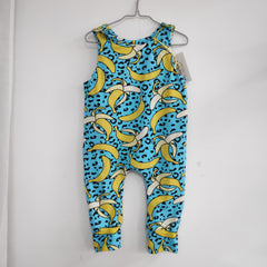 Romper suit - bananas & leopard print (2-3 years)