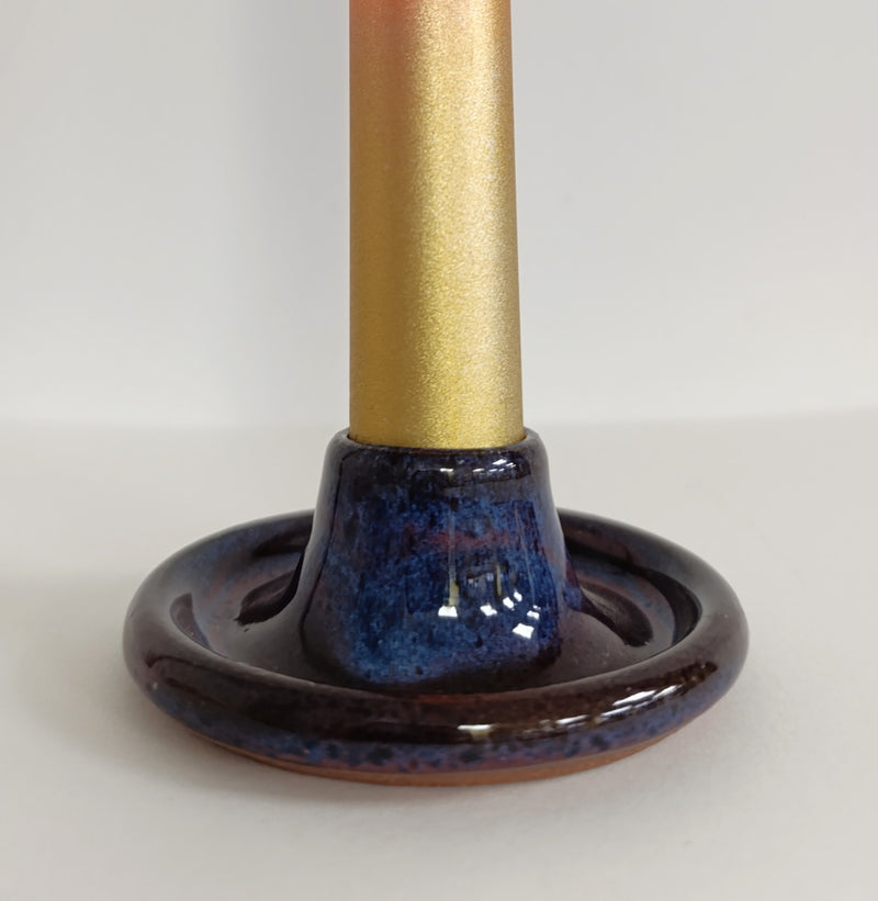 Ceramic candle holder - Sunset glaze
