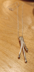 Sterling Silver 'roots' pendant