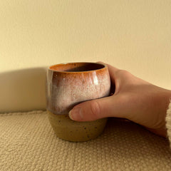 Pink dimple coffee tumbler