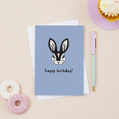 Happy birthday fairytale rabbit card