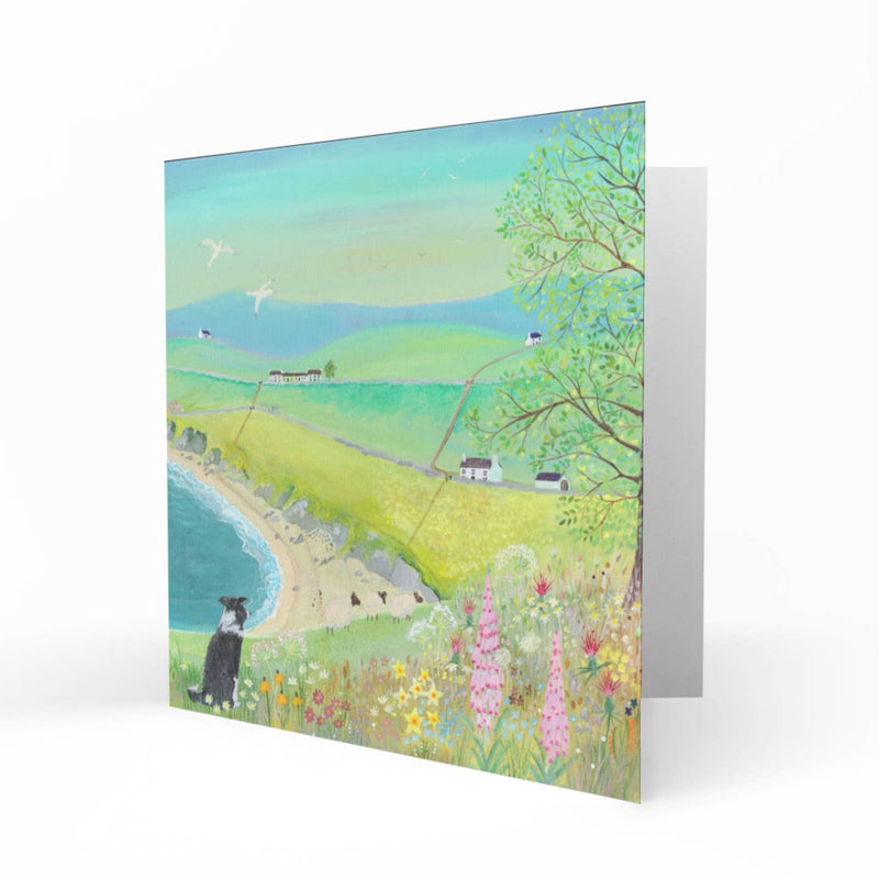 Keeping Watch Border Collie card