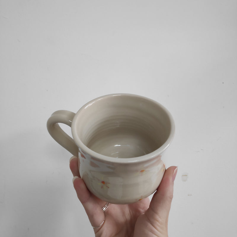 Hand painted sun mug
