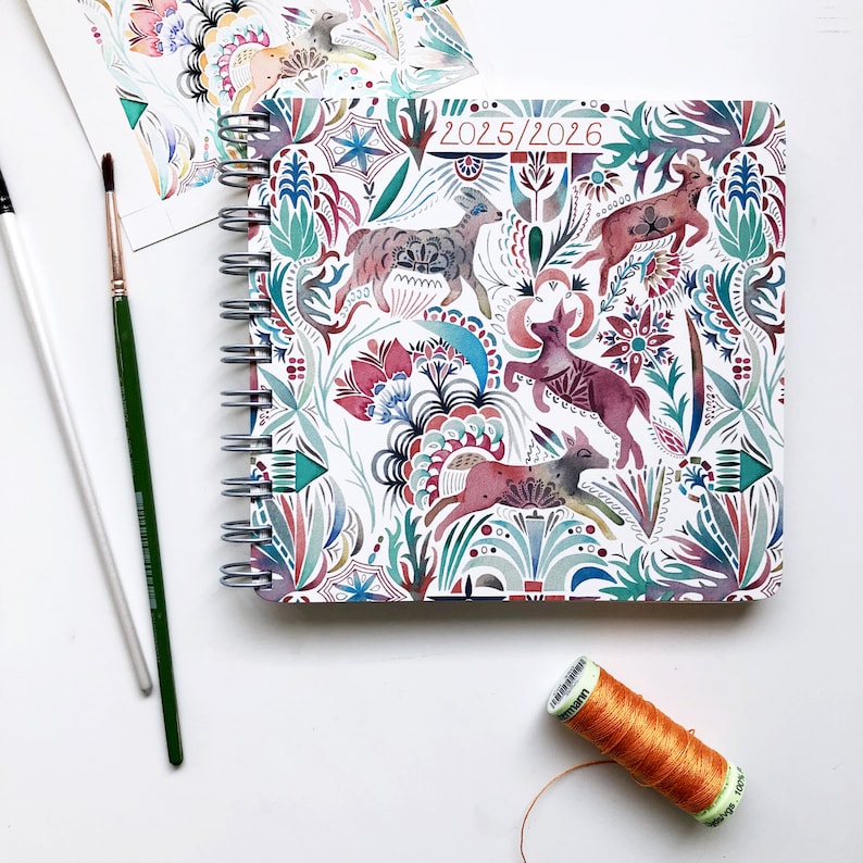 2026 Illustrated Diary - Leaping Deer
