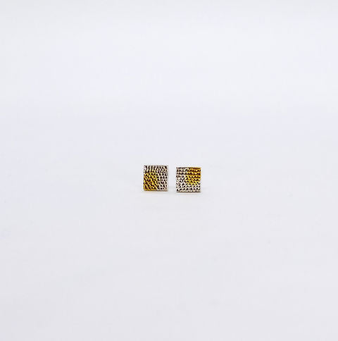 Sterling silver midi square studs - different versions available