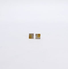 Sterling silver midi square studs - different versions available