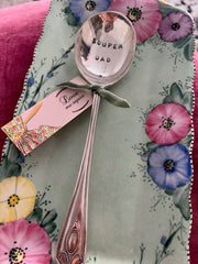 'Souper Dad' - hand stamped vintage soup spoon
