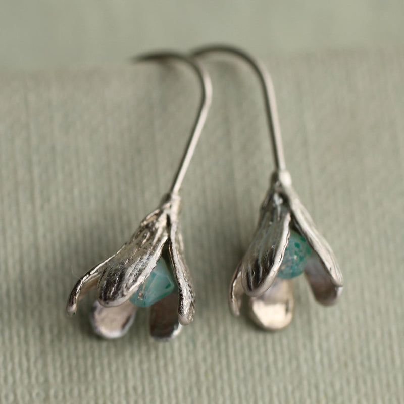 Snowdrop bud earrings
