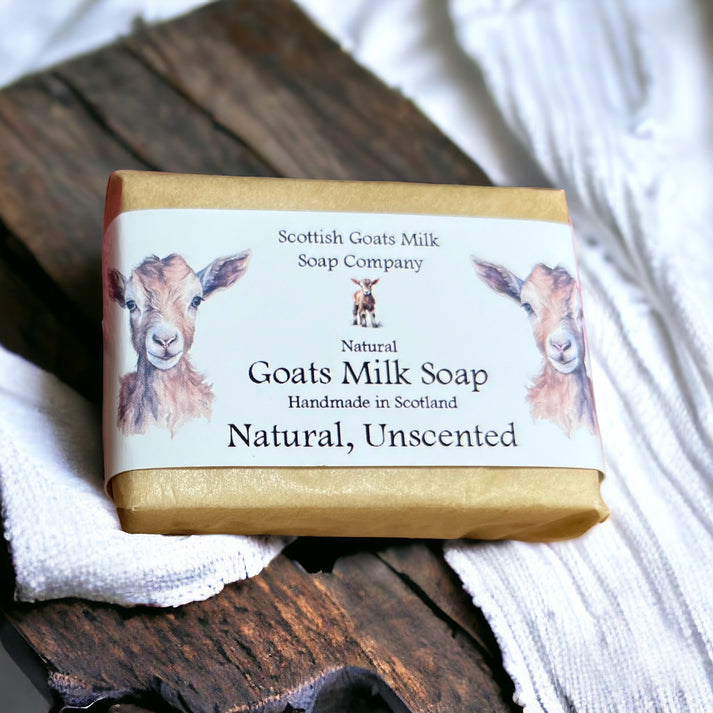 Handmade goats milk soap - natural, unscented
