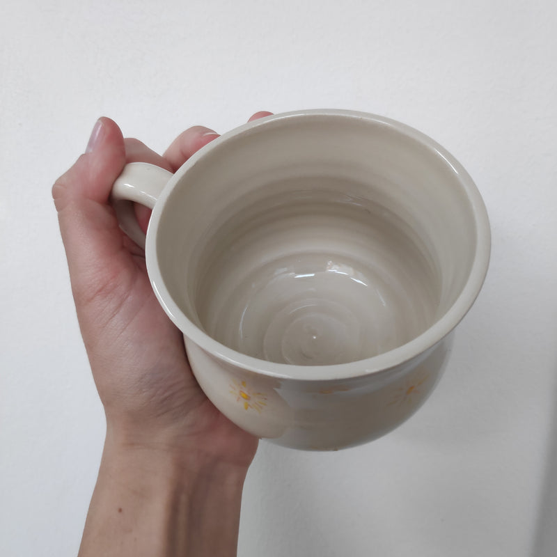 Hand painted sun mug