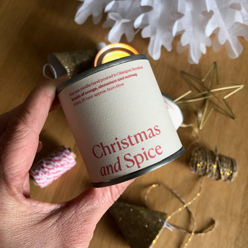 Christmas and Spice soy candle