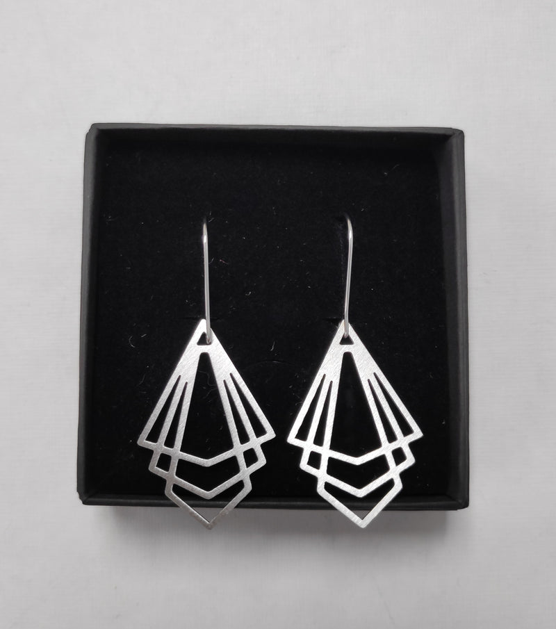Geometric shapes drop earrings