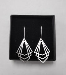Geometric shapes drop earrings