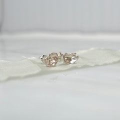 Sterling Silver Luna Pool Studs