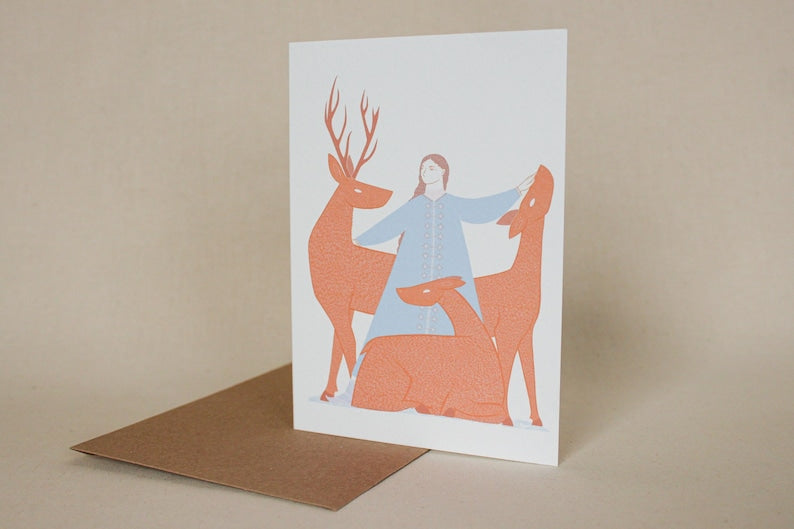 'Cailleach Beinn a'Bhric' Scottish goddess card