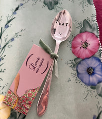 'Tw*t' - hand stamped vintage teaspoon