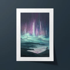 Aurora Coast A4 print