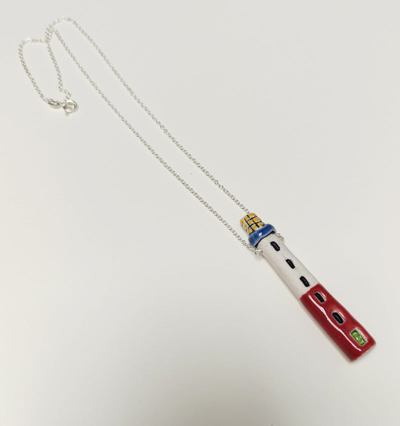 Ceramic lighthouse necklace - 2 designs available
