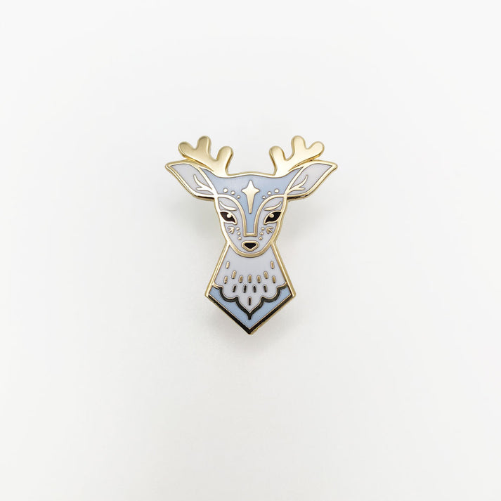 Enamel pin - Fairytale Deer (blue)