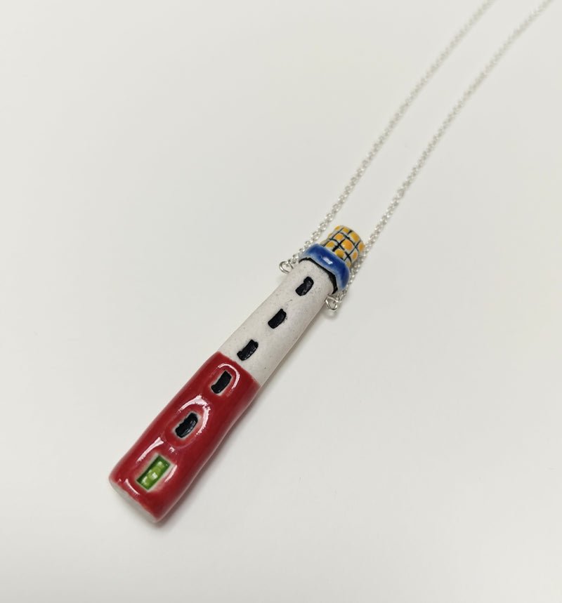 Ceramic lighthouse necklace - 2 designs available