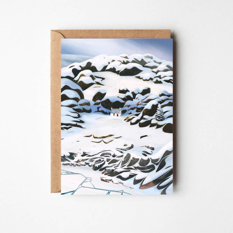 'Winter at Mull of Kintyre' Fisherman's Bothy card
