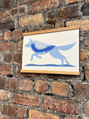 Am Faoilleach, Wolf and Scottish Goddess Folklore A3 Print