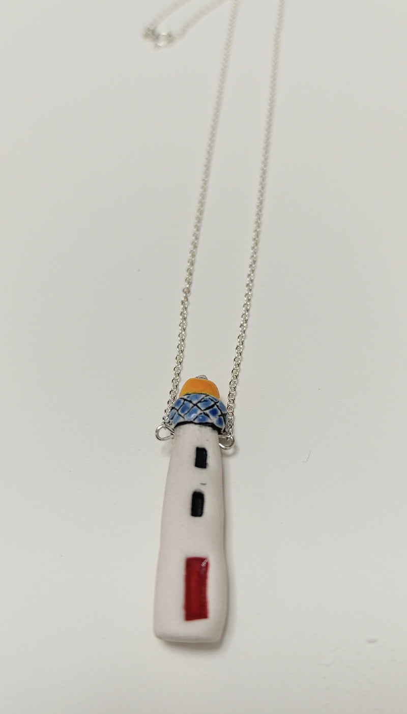 Ceramic lighthouse necklace - 2 designs available