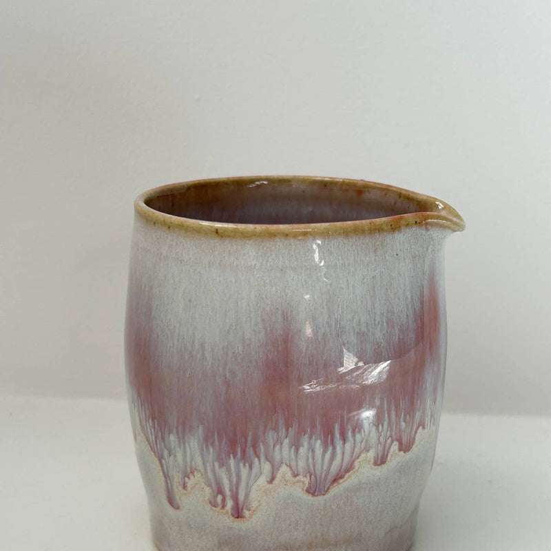 Candy pink ceramic jug