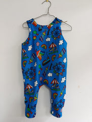 Romper suit - funfair print (0-6 months)