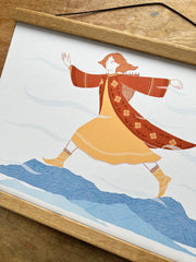 She Carries the Land A3 Print