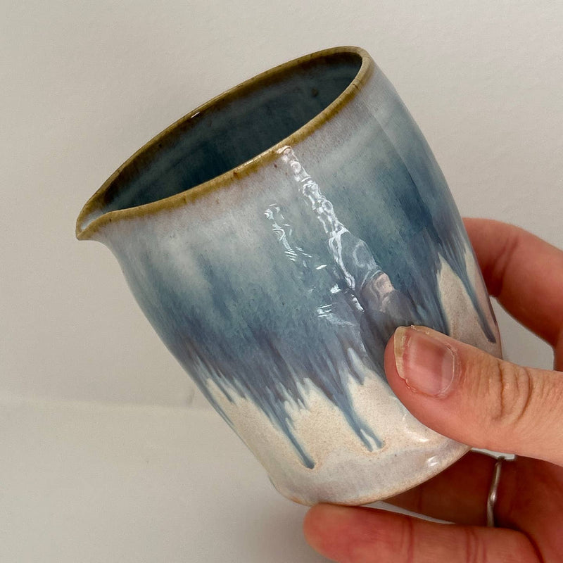 Blue ocean ceramic jug