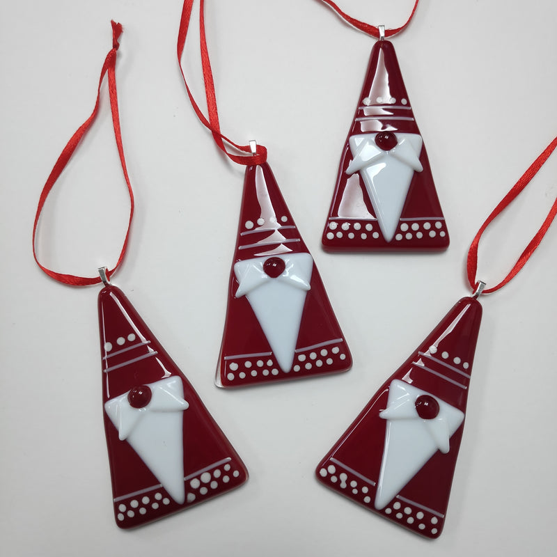 Christmas Santa gnome tree decorations
