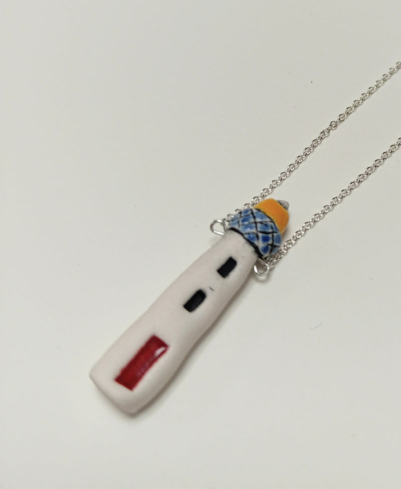 Ceramic lighthouse necklace - 2 designs available