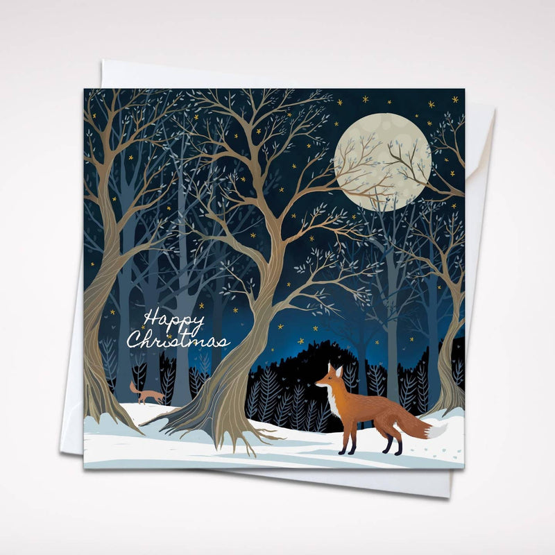 Happy Christmas Forest Fox card