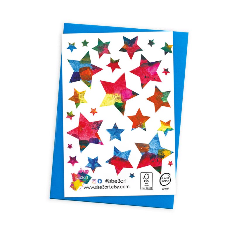 Merry Christmas stars card