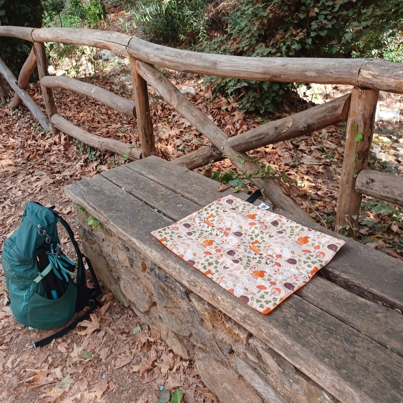 Waterproof sit mat - woodland surprise