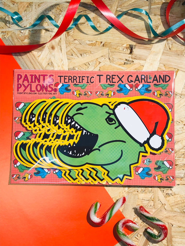 Terrific T-Rex Christmas Garland