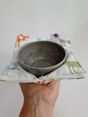 Bowl cosy - Foxy Fox/orange fabric