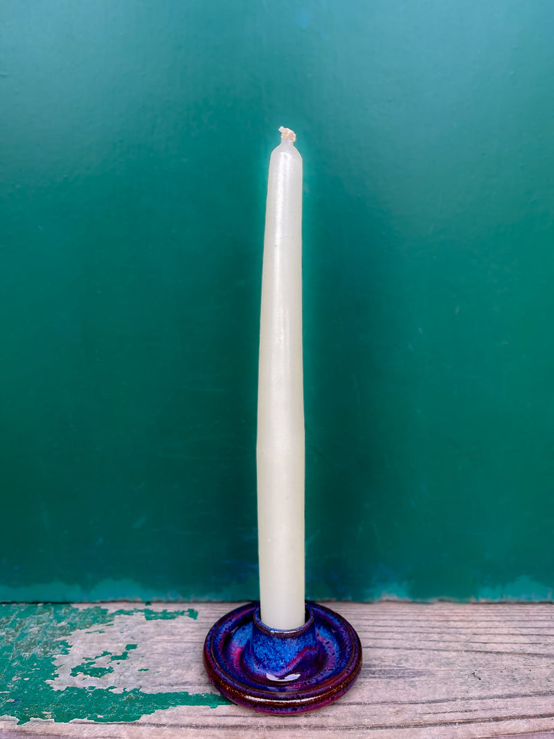 Ceramic candle holder - Sunset glaze