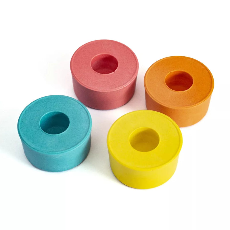 Bright round dinner candle holder (choice of 4 colours)