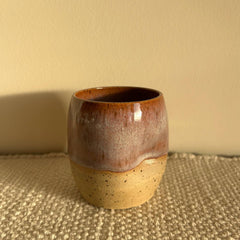 Pink dimple coffee tumbler