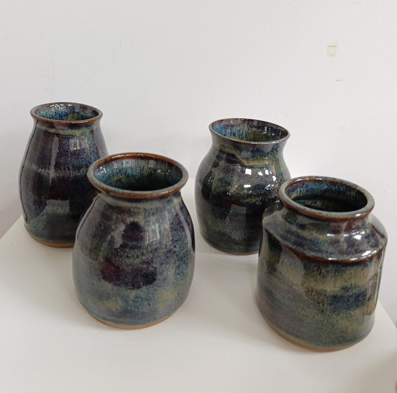 Hand thrown small vase - Wild glaze